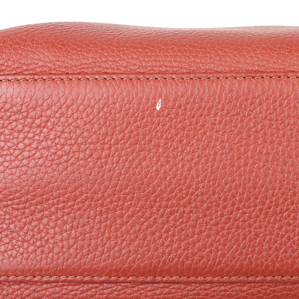 Longchamp Bamboo Toggle Clay Cowhide Leather Tote Bag