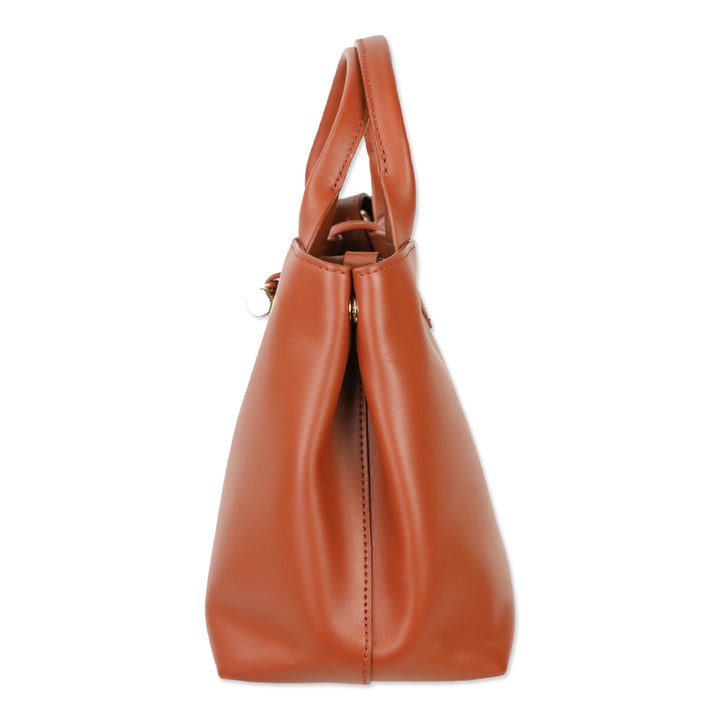 Longchamp Bark Smooth Leather Le Roseau S Tote