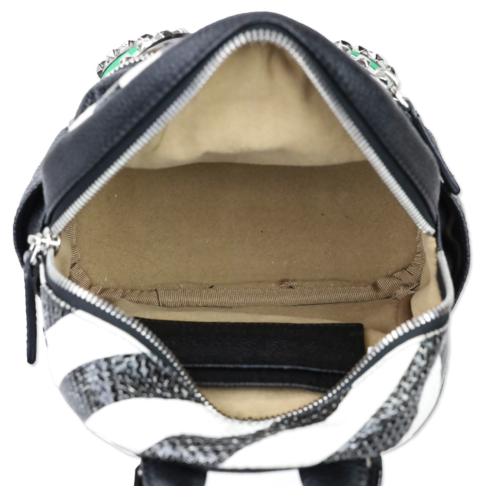 MCM X-Mini Stark Striped Roboter Mixed-Media Backpack