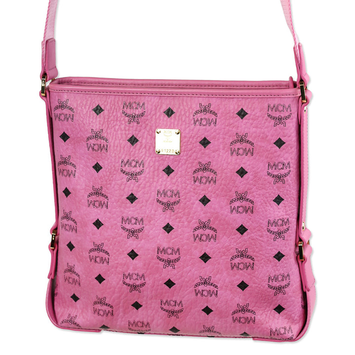 MCM Aren Visetos Monogram Leather Crossbody Bag