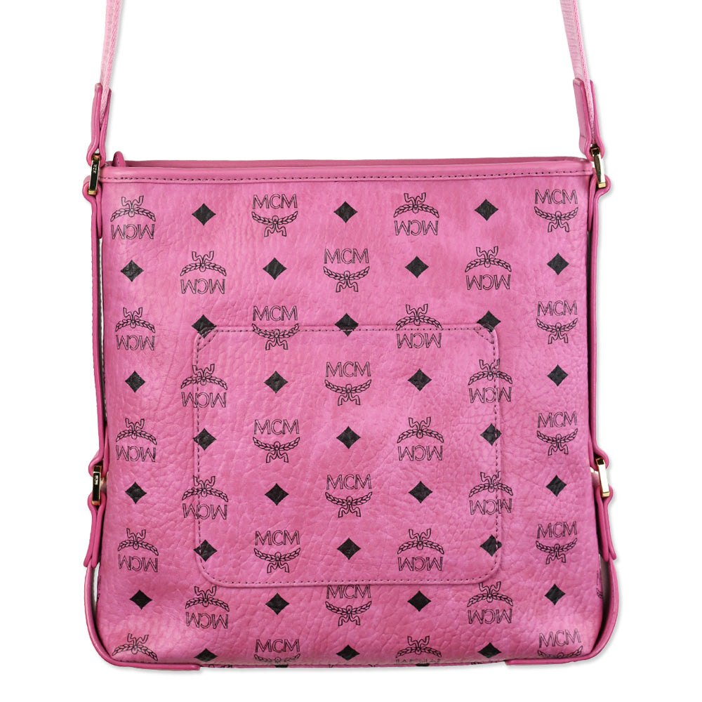 MCM Aren Visetos Monogram Leather Crossbody Bag