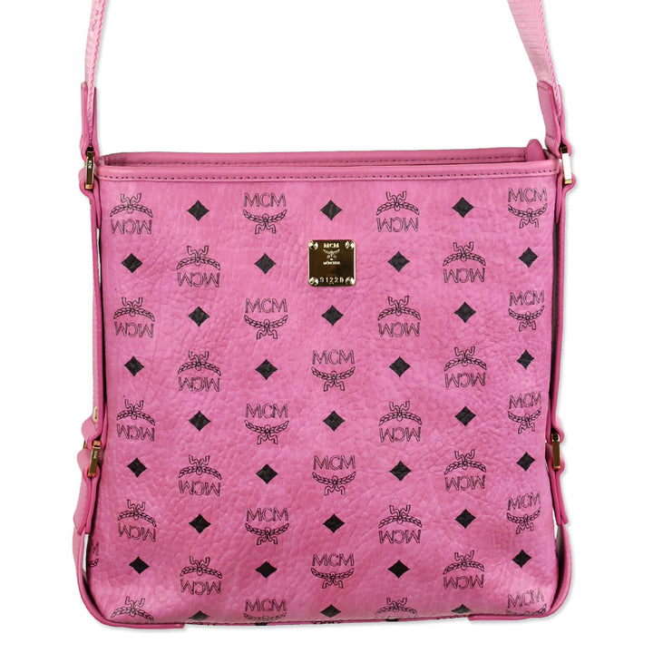 MCM Aren Visetos Monogram Leather Crossbody Bag