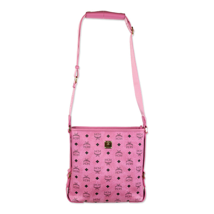 MCM Aren Visetos Monogram Leather Crossbody Bag