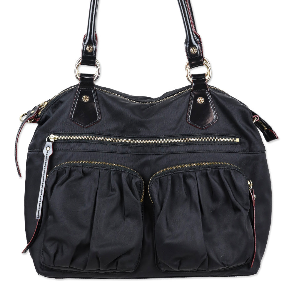 MZ Wallace Black Nylon Large Belle Tote | DBLTKE Luxury