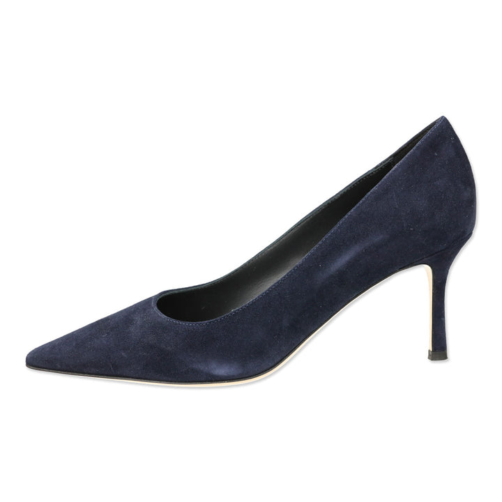Marion Parke Navy Suede Classic Pump 70