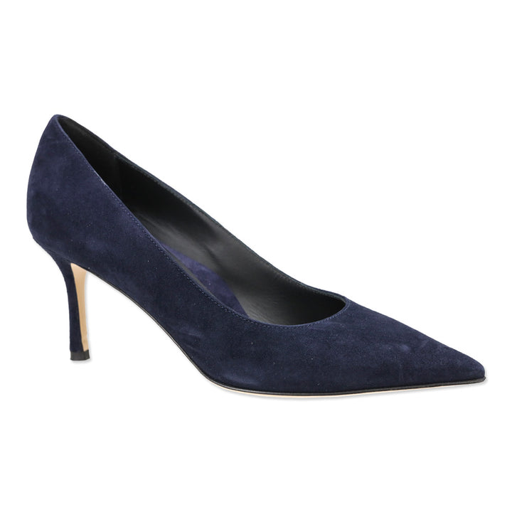 Marion Parke Navy Suede Classic Pump 70