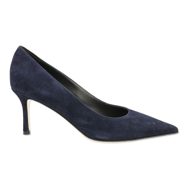 Marion Parke Navy Suede Classic Pump 70