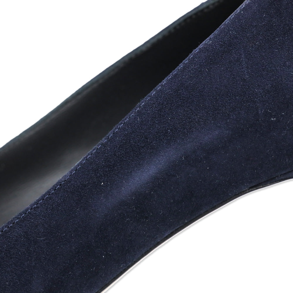 Marion Parke Navy Suede Classic Pump 70