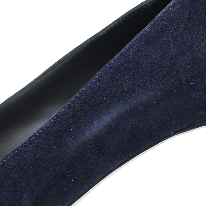 Marion Parke Navy Suede Classic Pump 70