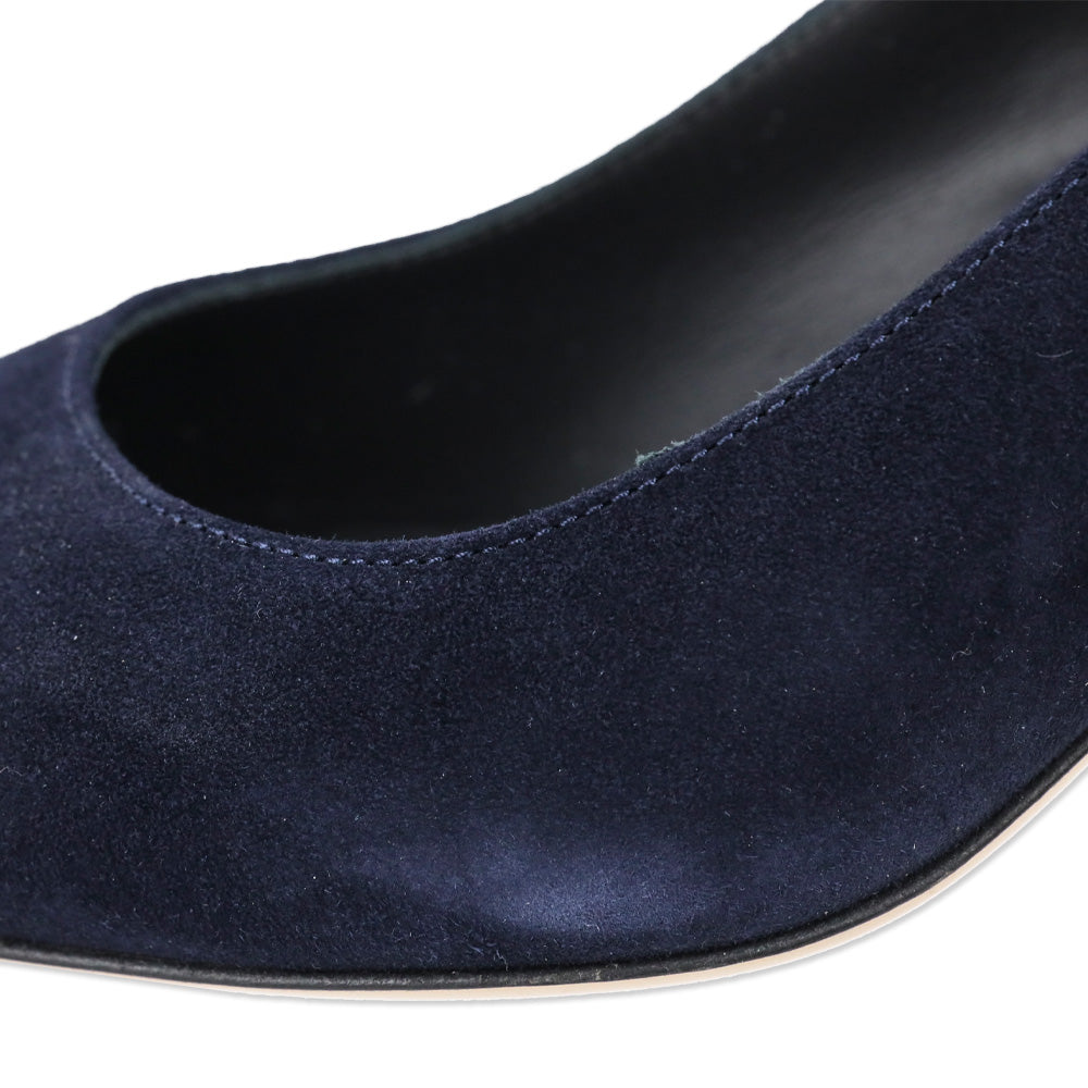 Marion Parke Navy Suede Classic Pump 70