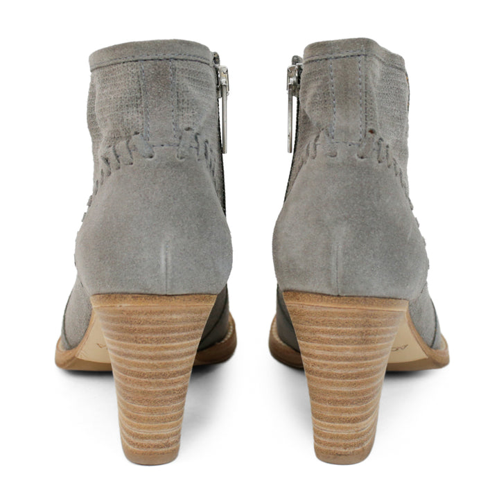 Aquatalia Gray Suede Fern Ankle Boots