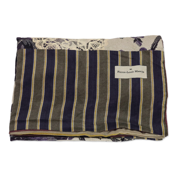 Pierre-Louis Mascia Mulicolor Floral Wool/Silk Scarf