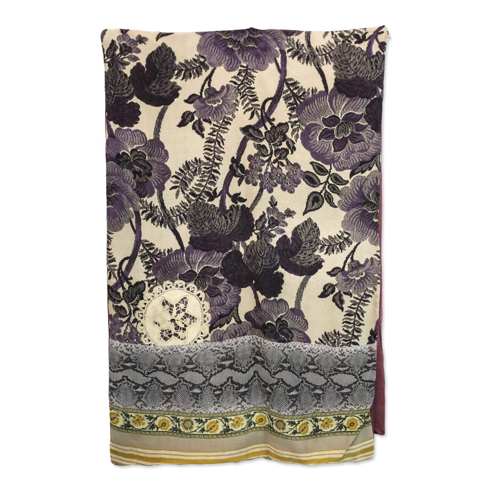 Pierre-Louis Mascia Mulicolor Floral Wool/Silk Scarf