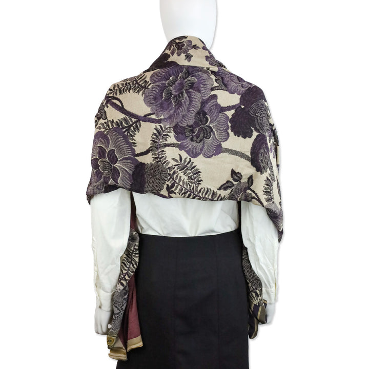 Pierre-Louis Mascia Mulicolor Floral Wool/Silk Scarf