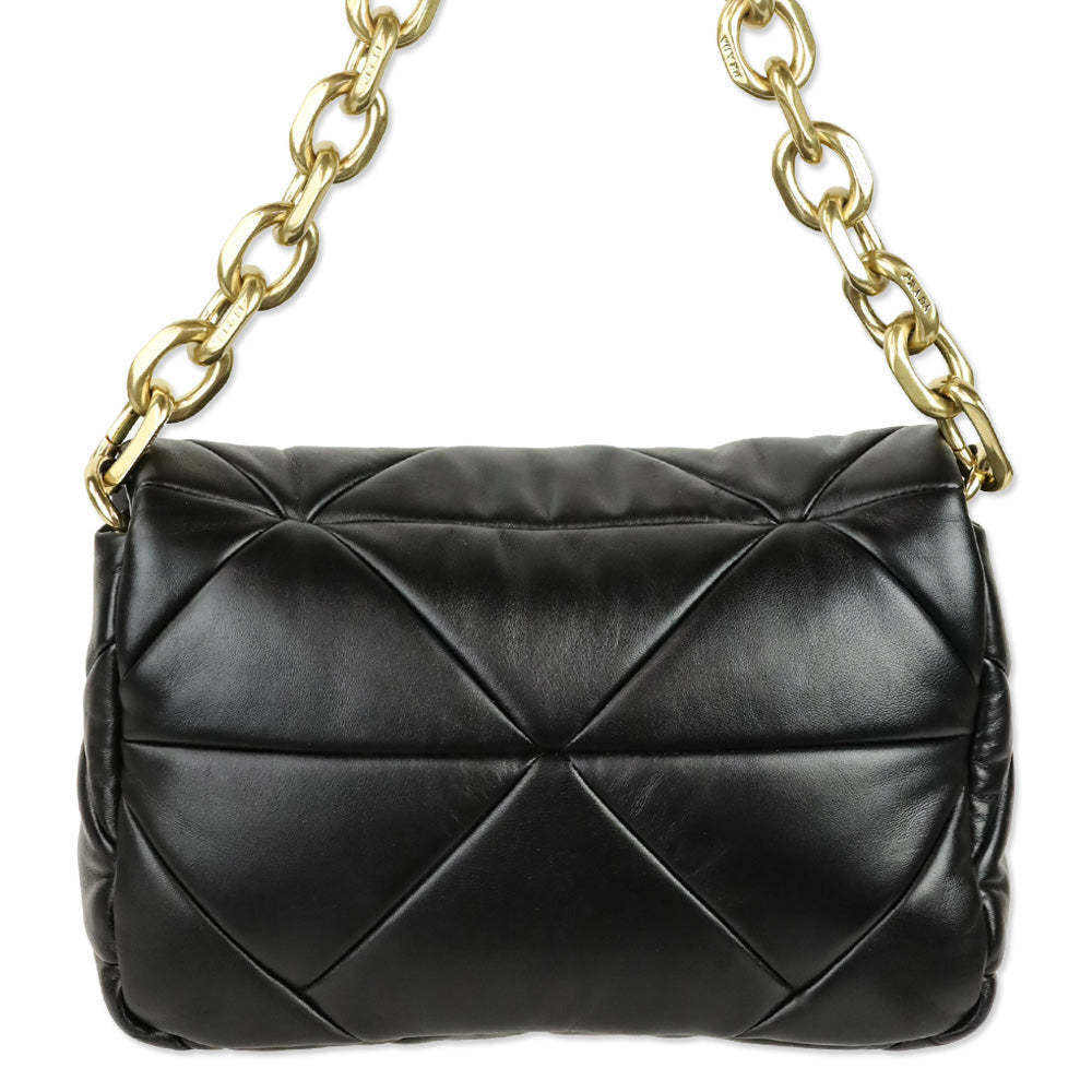 Prada Black Nappa Patchwork System Shoulder Bag