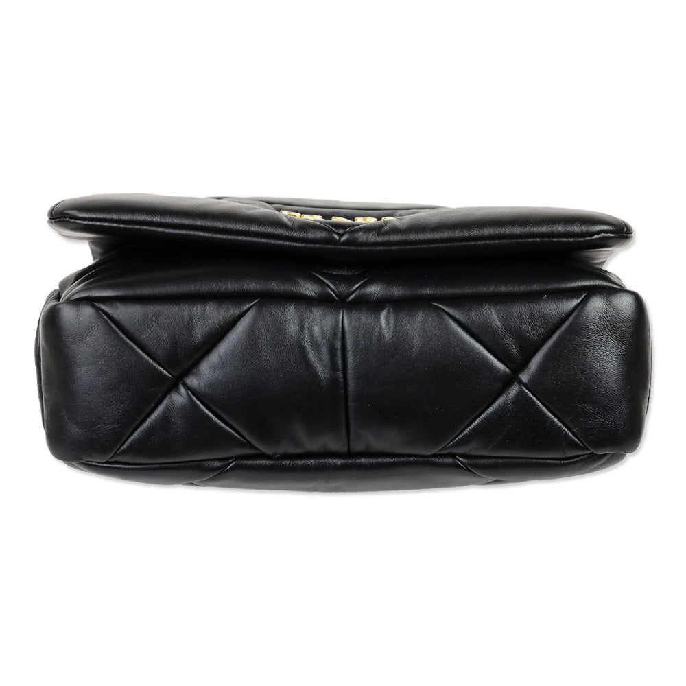 Prada Black Nappa Patchwork System Shoulder Bag