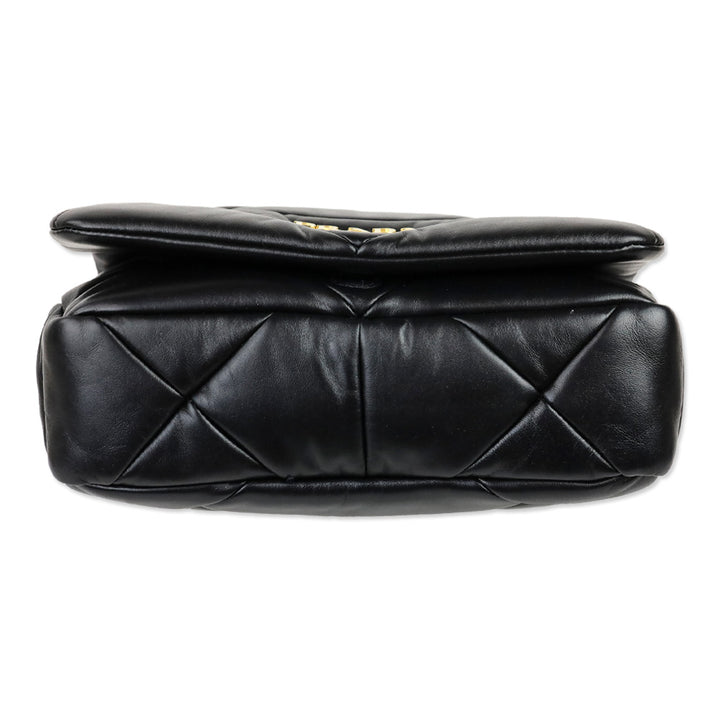Prada Black Nappa Patchwork System Shoulder Bag