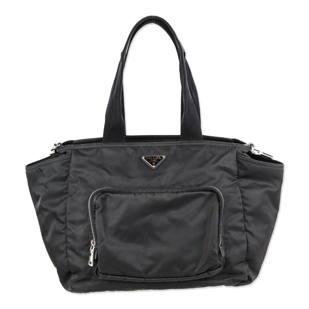 Prada Black Tessuto Nylon Baby Bag