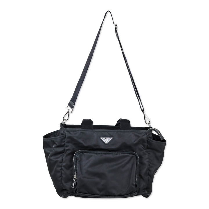 Prada Black Tessuto Nylon Baby Bag