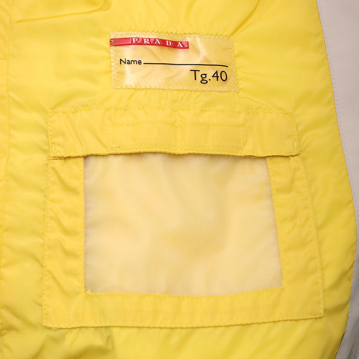 Prada Sport GORE-TEX 280378 Beige Yellow Nylon Blouson Zip-Up Blouson Jacket