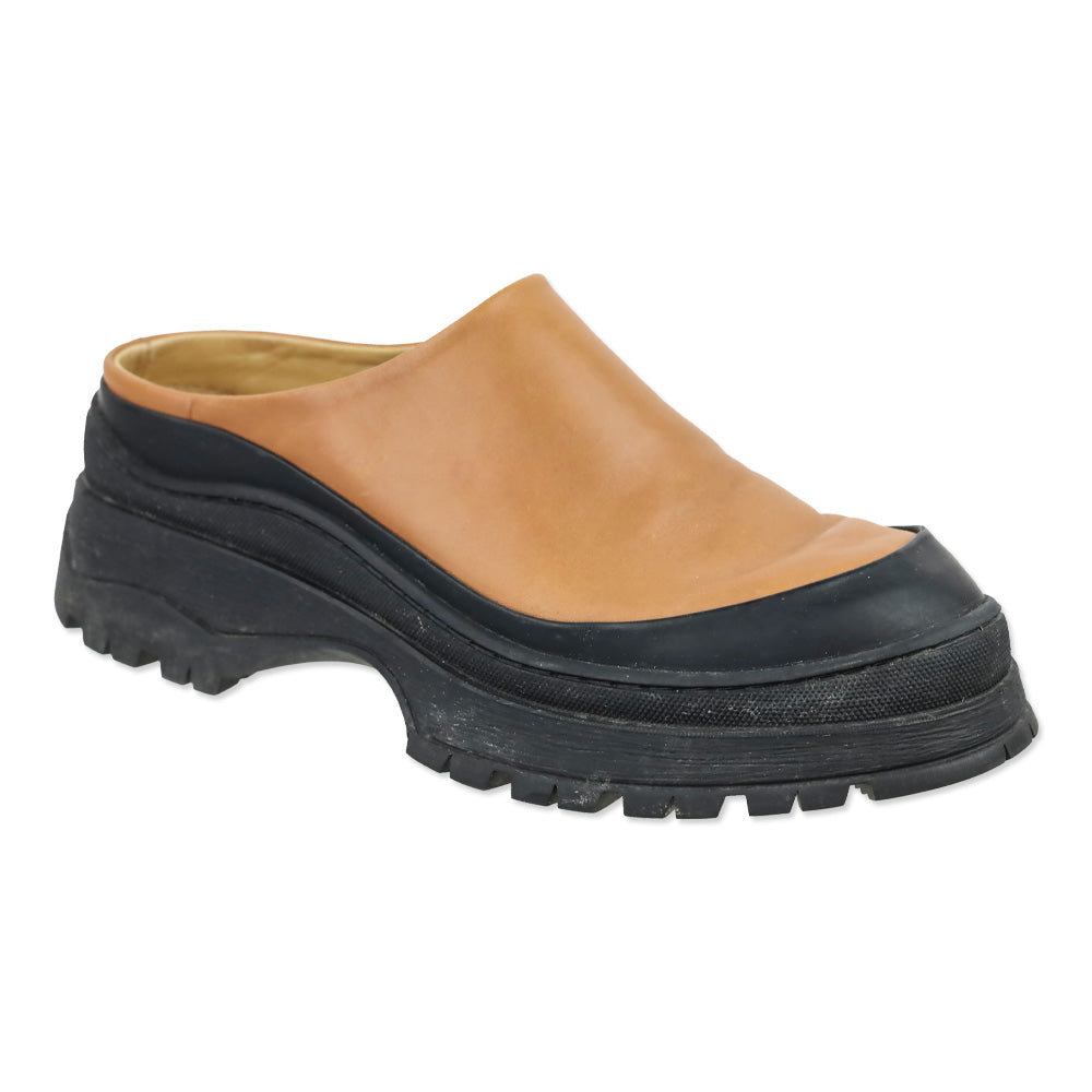 Rachel Comey Cognac Leather Barla Mule