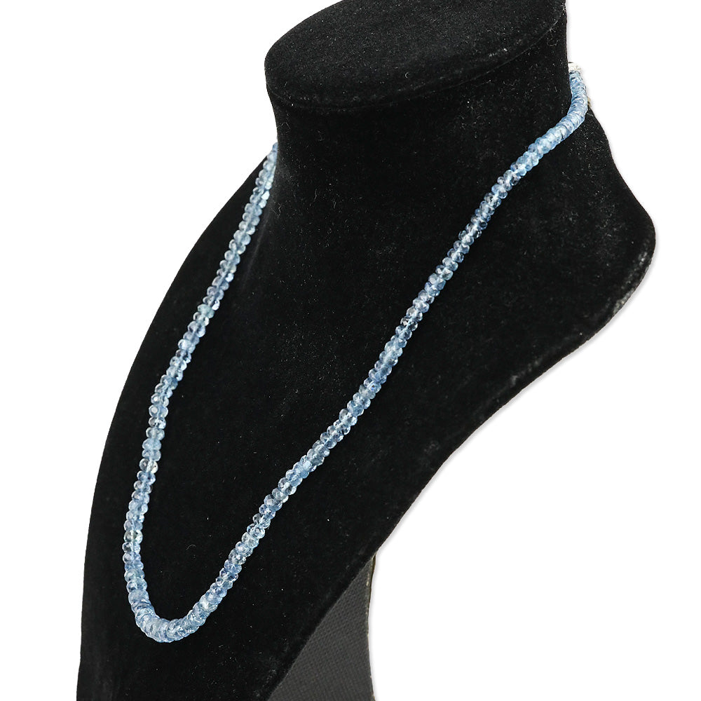 Rhapsody 950 Platinum Santa Maria Aquamarine Graduated Single Strand Beaded Necklace
