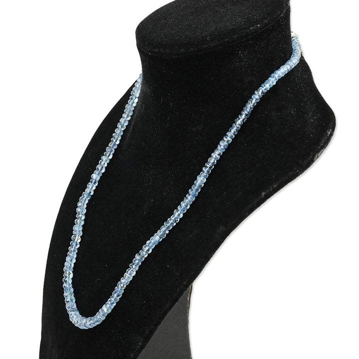 Rhapsody 950 Platinum Santa Maria Aquamarine Graduated Single Strand Beaded Necklace
