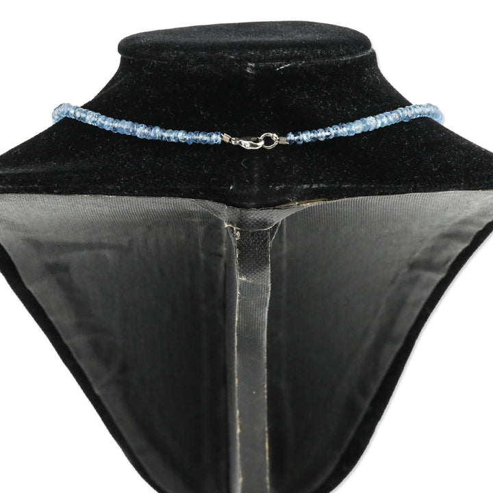 Rhapsody 950 Platinum Santa Maria Aquamarine Graduated Single Strand Beaded Necklace