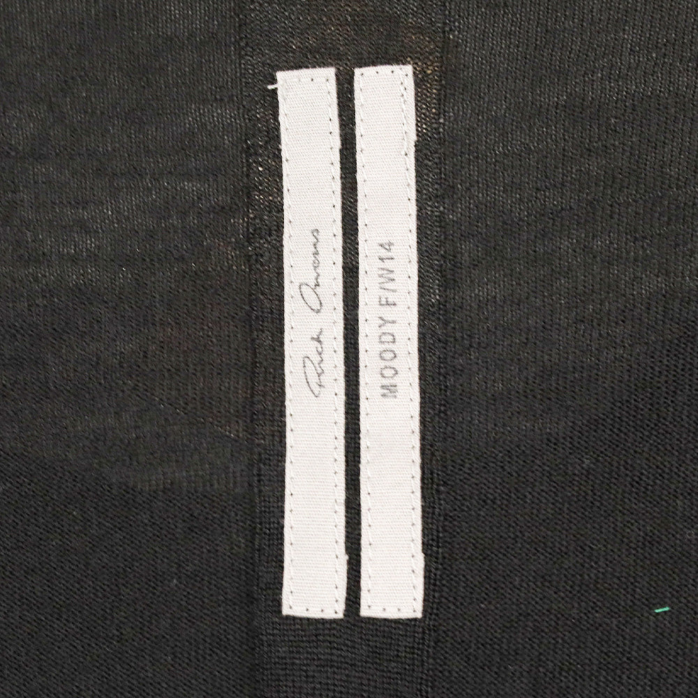 Rick Owens Moody FW14 Black Scoop Neck Long Sleeve Tunic