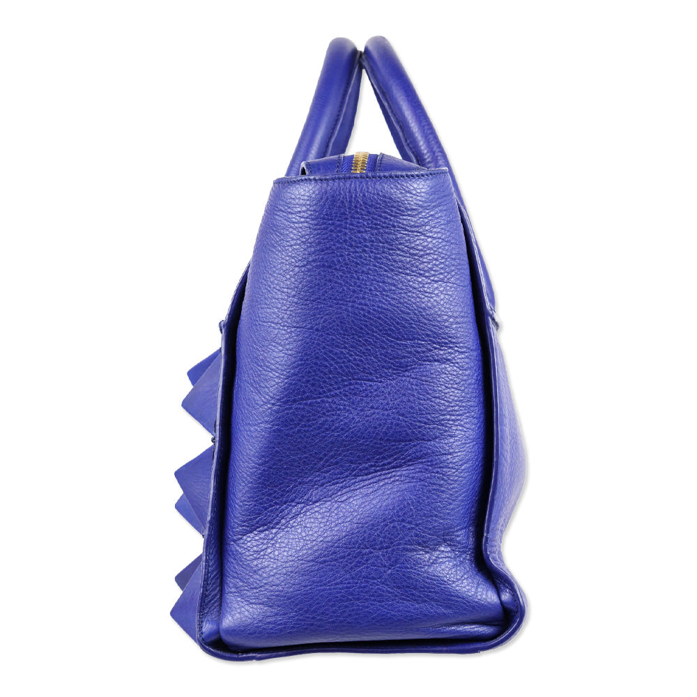 Sofia Al Asfoor Classic Signature Blue Shield Bag