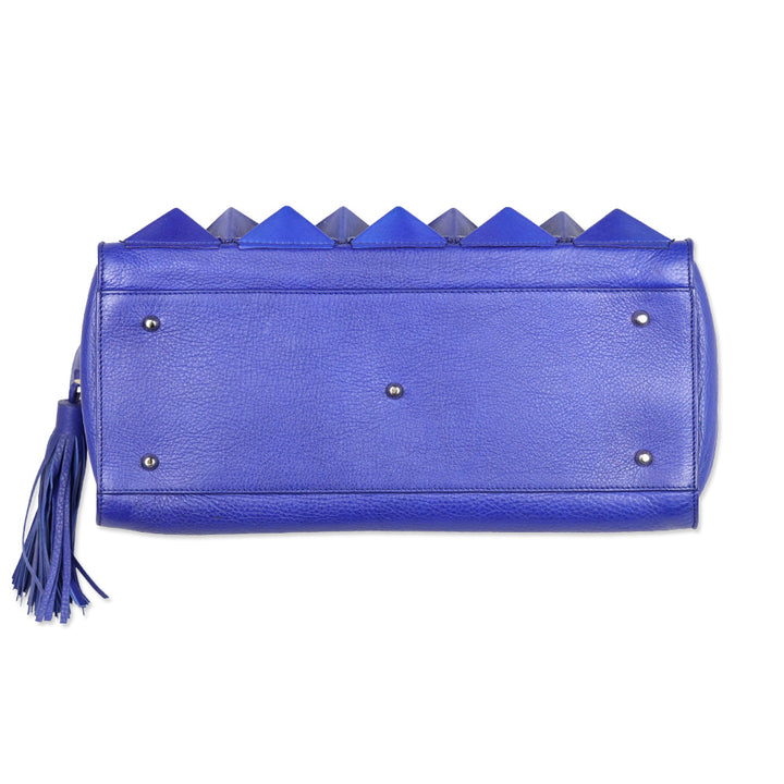 Sofia Al Asfoor Classic Signature Blue Shield Bag