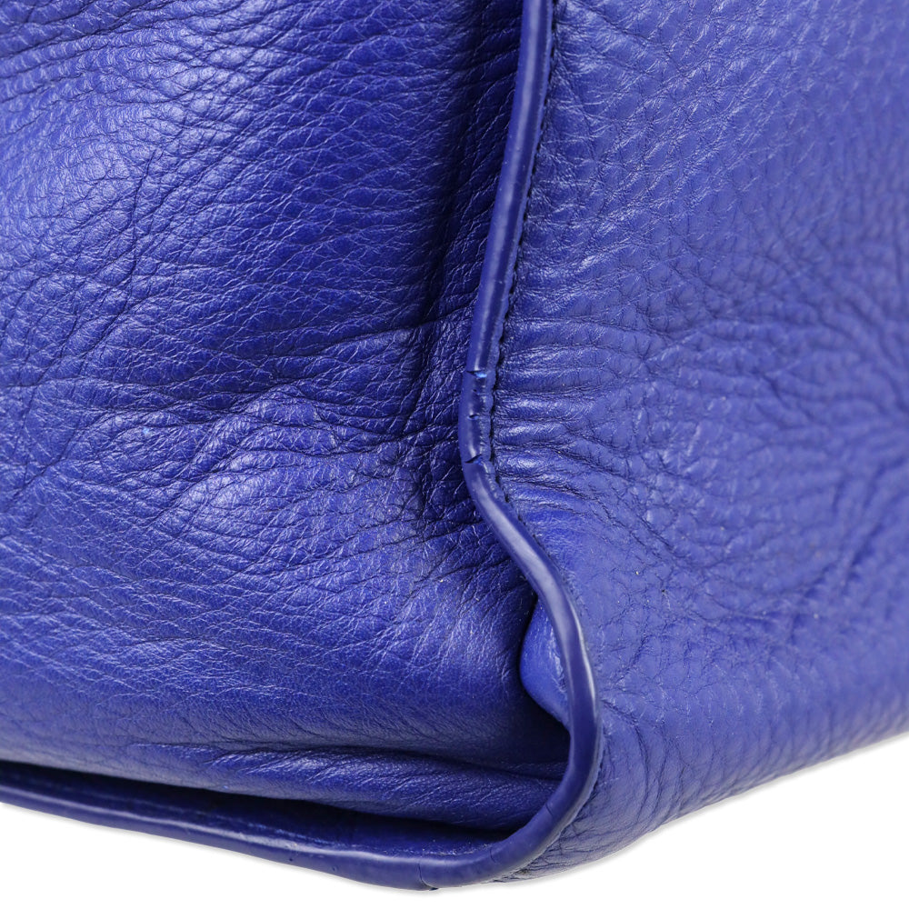 Sofia Al Asfoor Classic Signature Blue Shield Bag