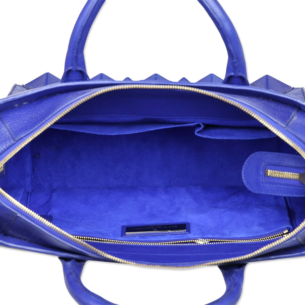 Sofia Al Asfoor Classic Signature Blue Shield Bag