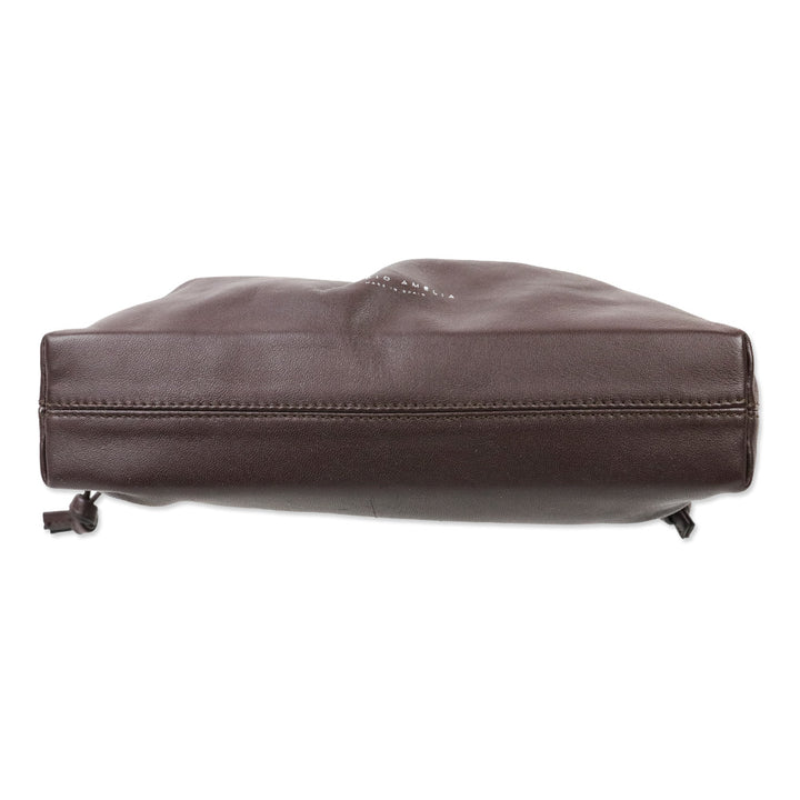 Studio Amelia Chocolate Calf Leather Mini Drawstring Bag