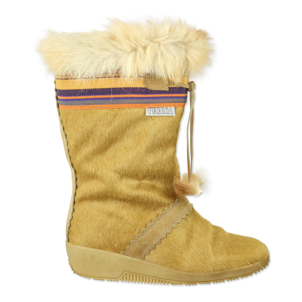 Tecnica Camel Fur Skandia Apres Ski Winter Boots