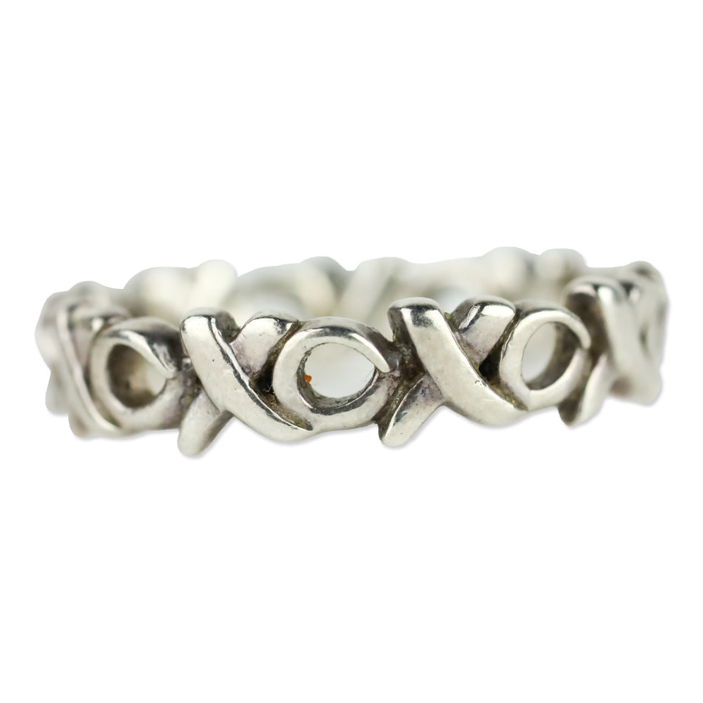Tiffany & Co. Sterling Silver Paloma Picasso XOXO Band Ring