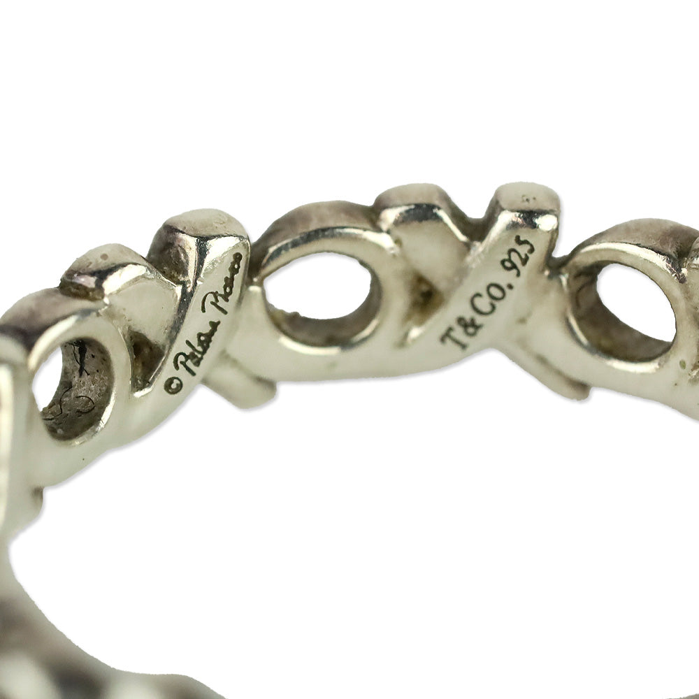 Tiffany & Co. Sterling Silver Paloma Picasso XOXO Band Ring