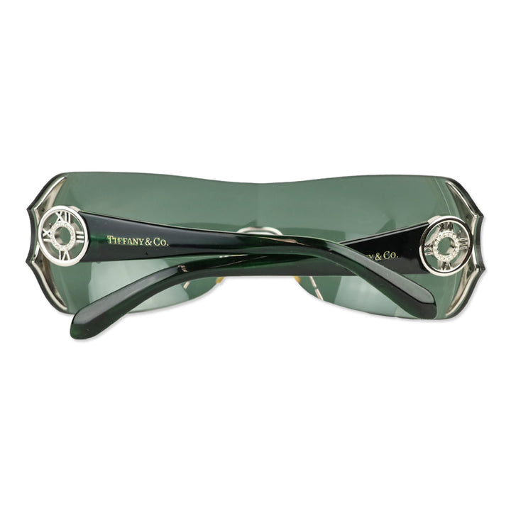 Tiffany & Co Green Tinted Atlas Shield Sunglasses