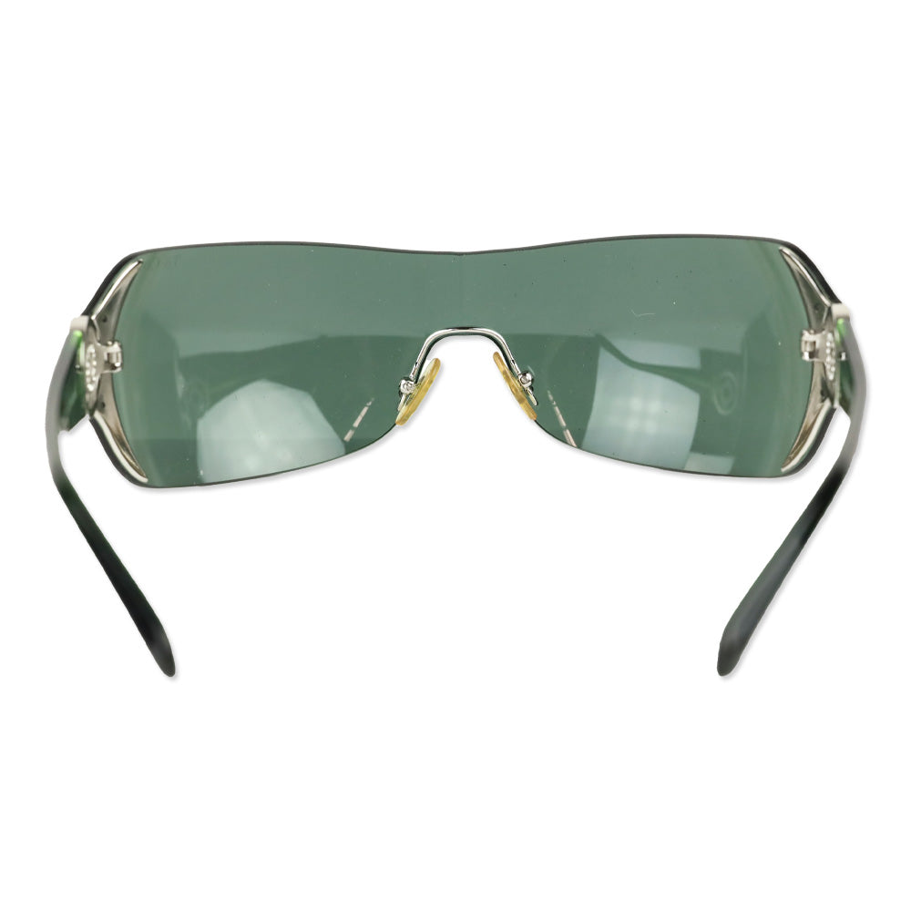 Tiffany & Co Green Tinted Atlas Shield Sunglasses