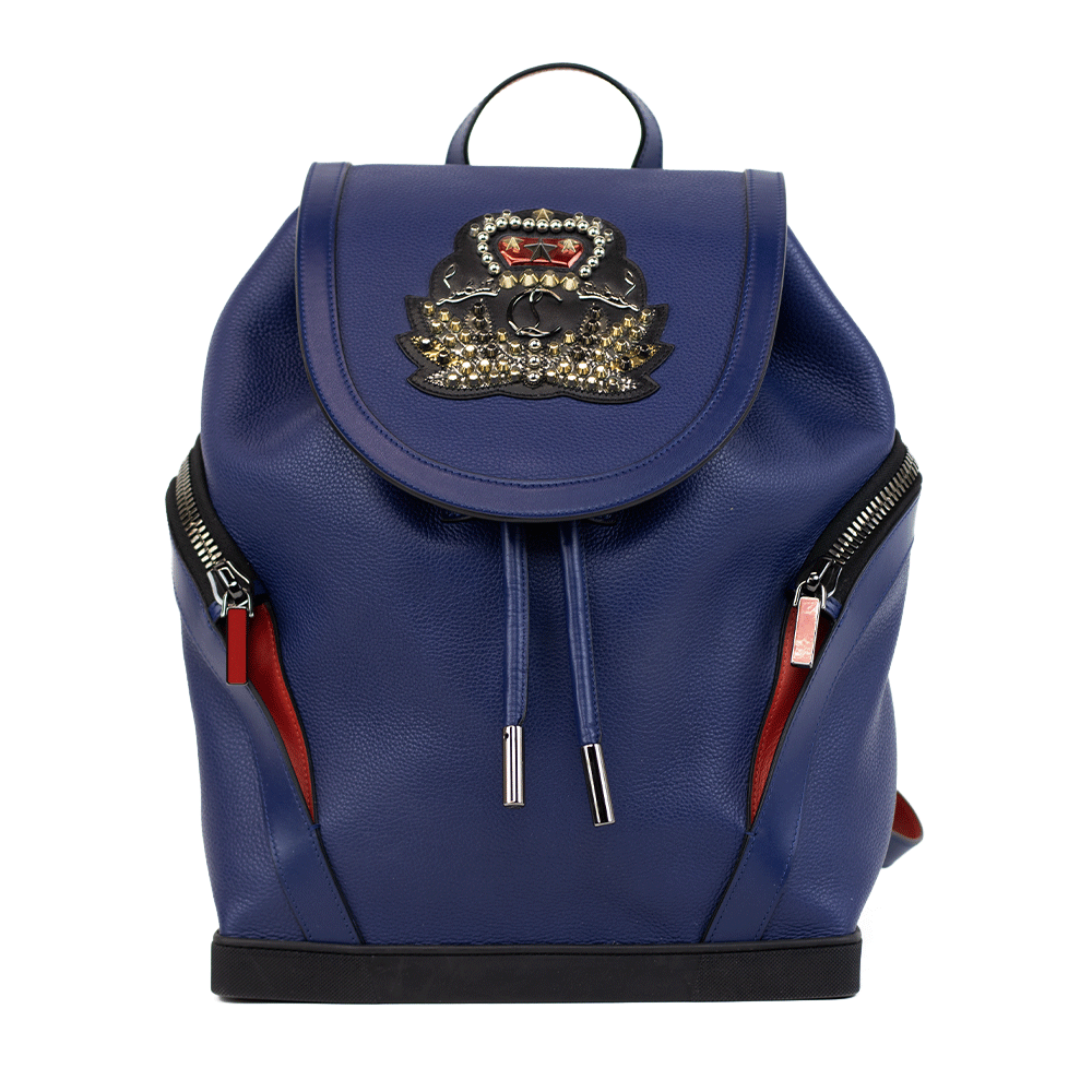 Christian Louboutin Explorafunk Navy Leather Backpack  display picture 1