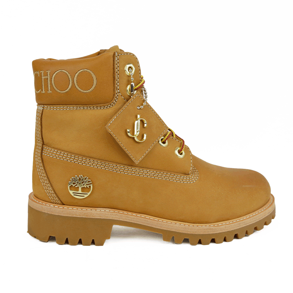 Jimmy Choo x Timberland Nubuck Glitter Ankle Boots DBLTKE Luxury