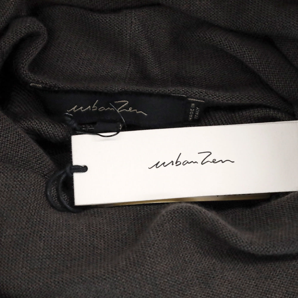 Urban Zen Dark Grey Cashmere/Silk Easy Cowl Neck Sweater