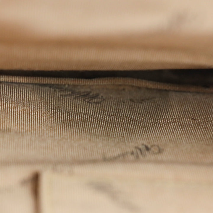 Whiting & Davis Gold Chainmail Flap Crossbody Bag