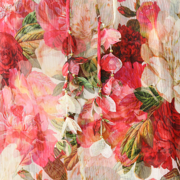 Zimmermann Wonderland Rose-Print Silk-Chiffon Top