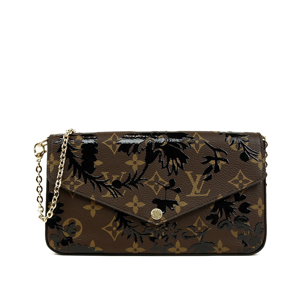 Louis Vuitton Monogram Canvas Blossom Pochette Felicie Clutch Bag