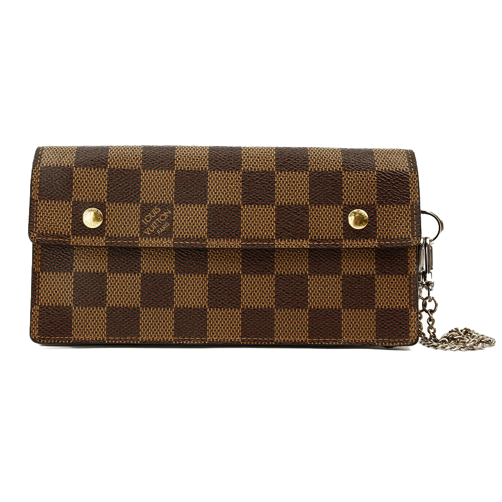 Louis Vuitton Damier Coated Canvas Double Snap Wristlet  display picture 1