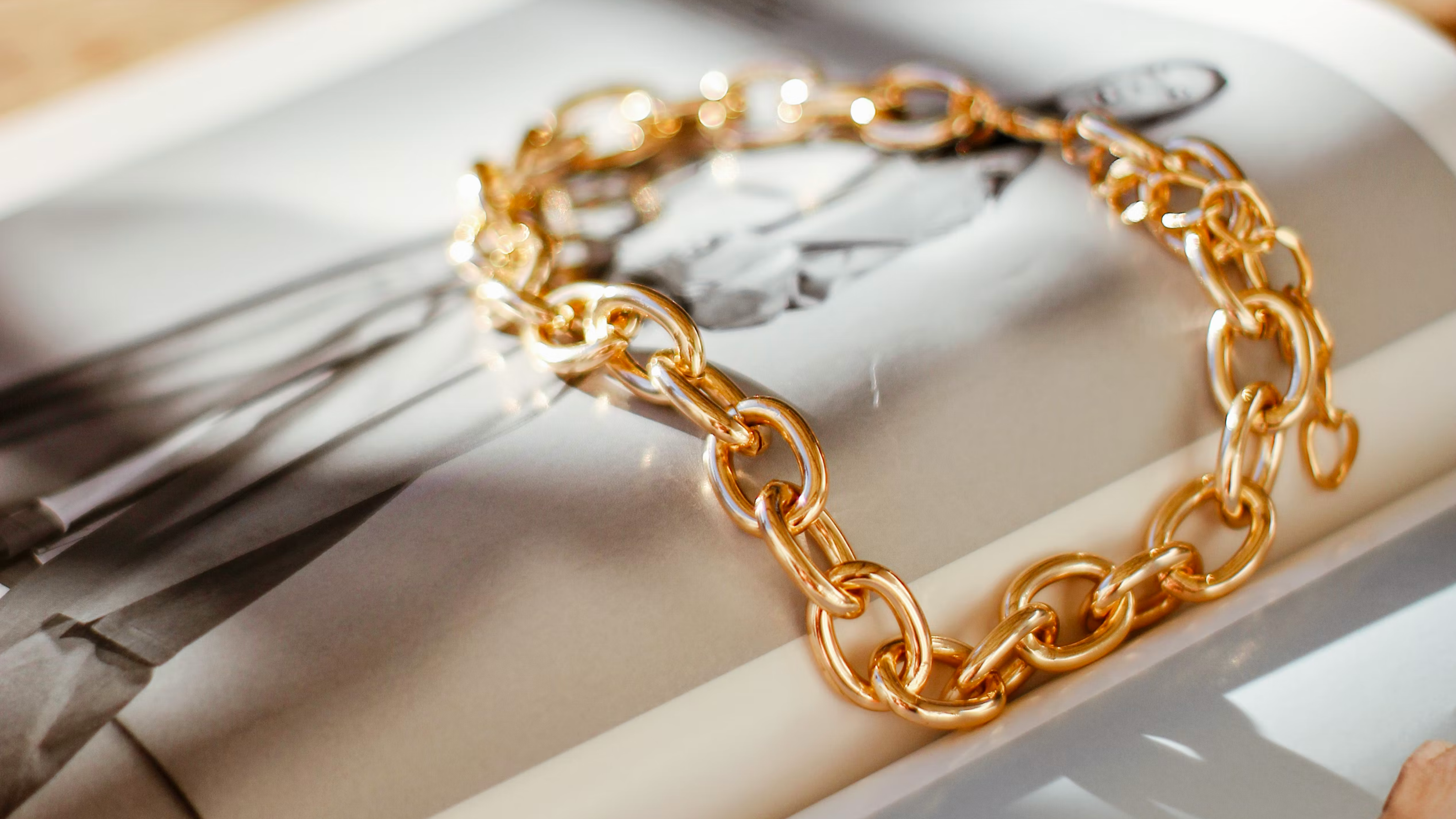 GURHAN Men's Hammered Cuban Chain Bracelet
