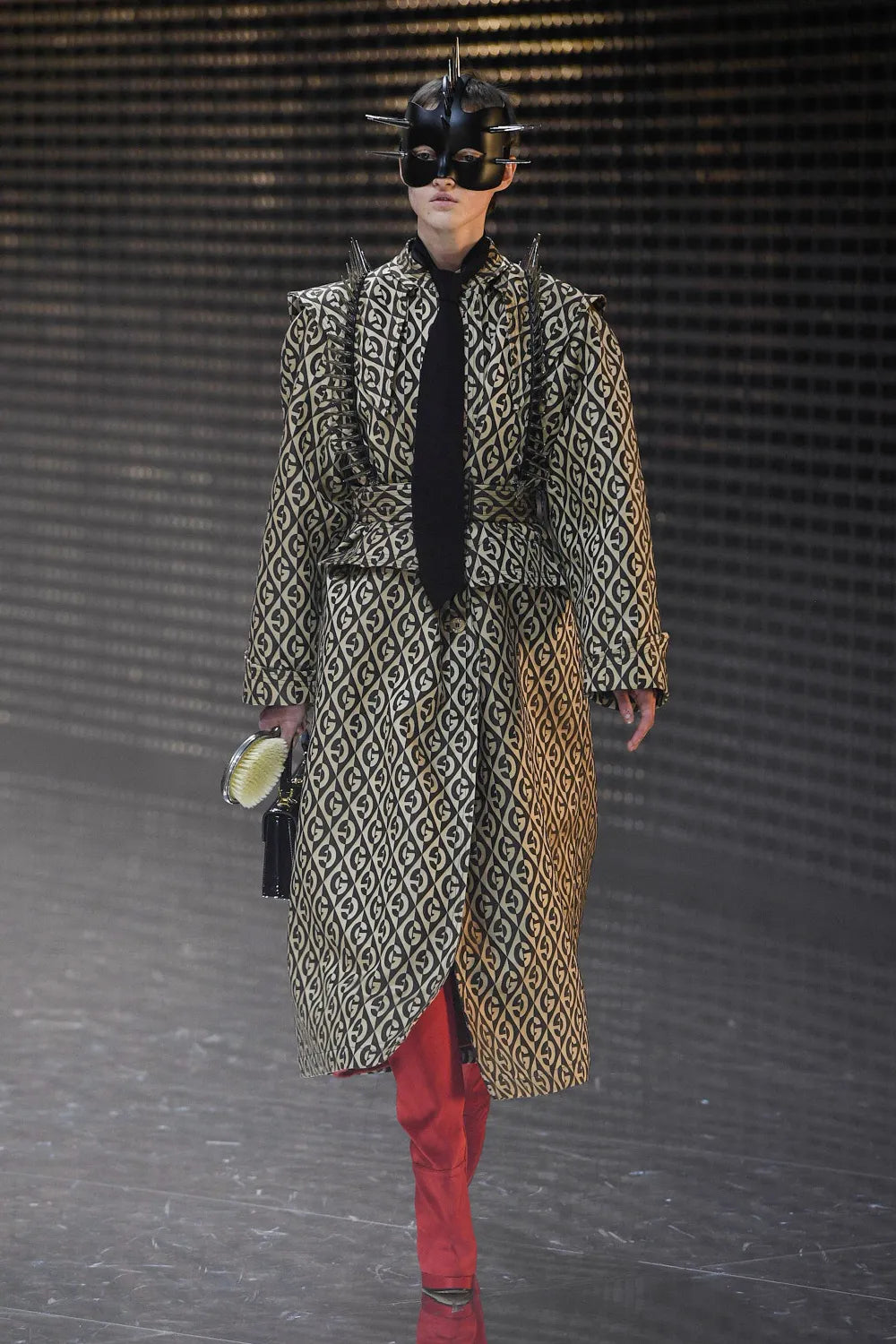 Gucci F/W 2019 RTW Heron Red Larius Boot