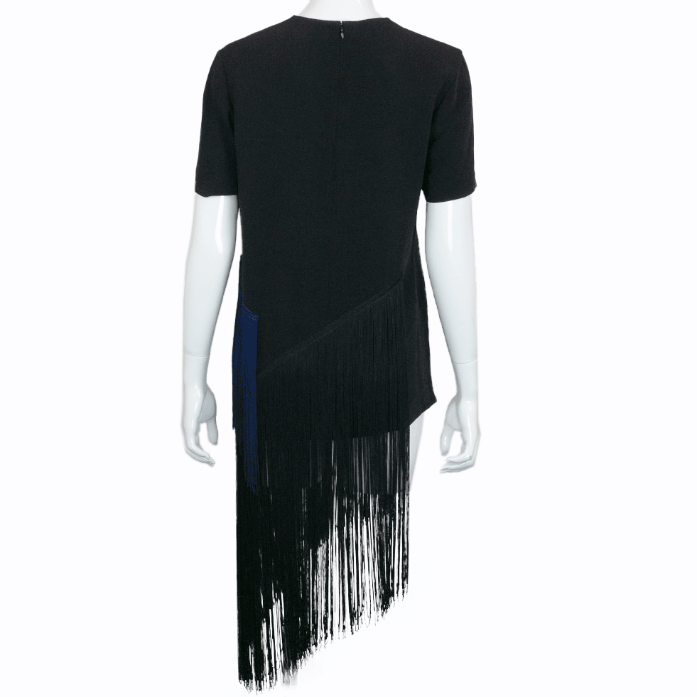 back view of Stella McCartney Edith Two Tone Fringe Top