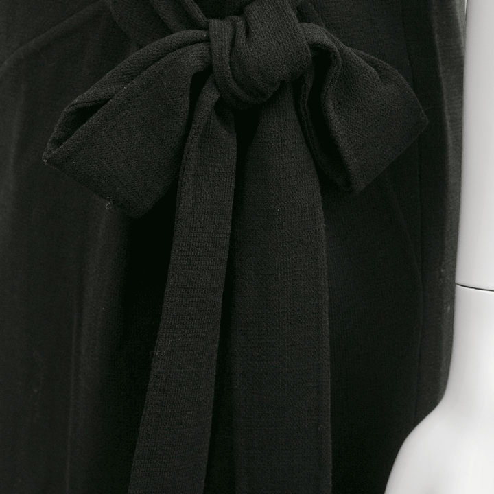 Oscar de la Renta Black Wool Dress